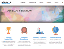 Tablet Screenshot of miraclesoft.com